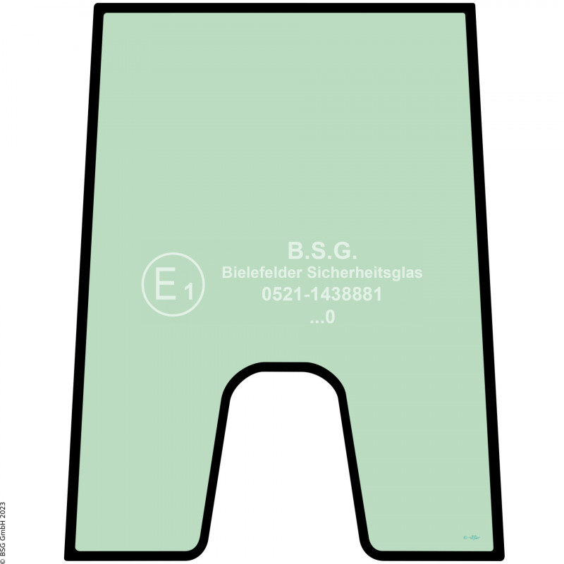 A00 - Frontscheibe Kubota Radlader (auch Kettenlader)RT250-2, RT270-2, RT280-2 Frontscheibe