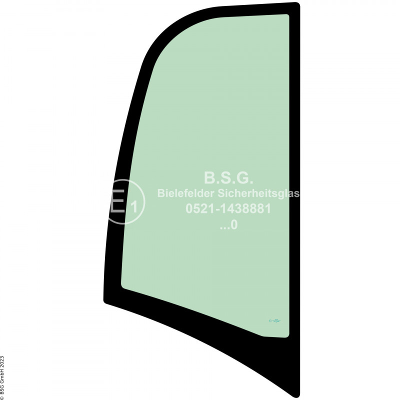 R00 - Seitenscheibe rechts Kramer Radlader (auch Kettenlader)5075, 5085(T), 5095 (BM 353) Seitenscheibe rechts hinten