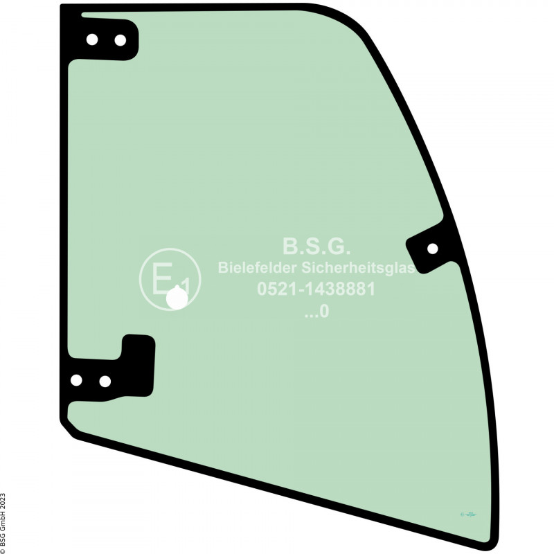 R00 - Seitenscheibe rechts Liebherr Radlader (auch Kettenlader)L504, L506 Compact Generation 8 Seitenscheibe rechts ausstellbar