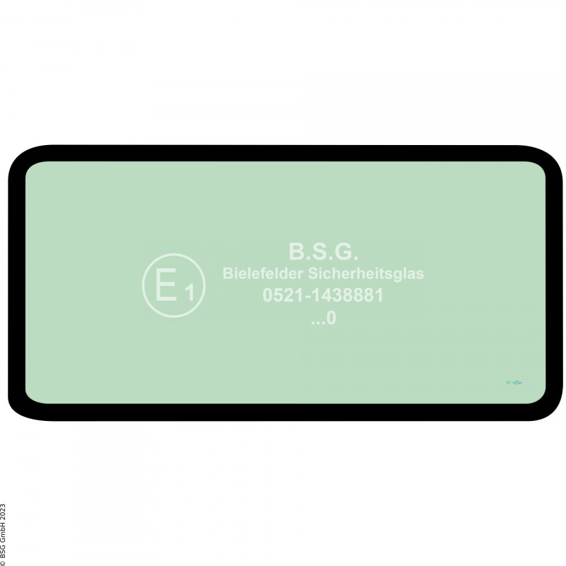 C00 - Dach(rand)scheibe Bobcat BaggerE25, E26, E32, E35, E42, E45, E50, E55 Dachrandscheibe