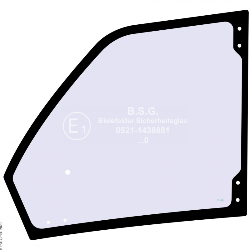 FD0 - Türscheibe Merlo TeleskopladerKabine ab 2018 (auf versch. Geräten verbaut) Türscheibe oben