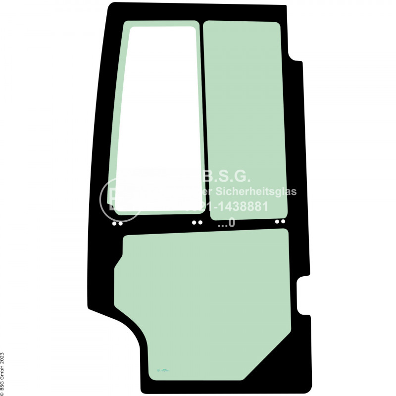FD0 - Türscheibe JCB Radlader (auch Kettenlader)411, 413, 417, 418, 426, 427, 434, 435, 436, 437, 456, 457 Türscheibe links (Außenglas)