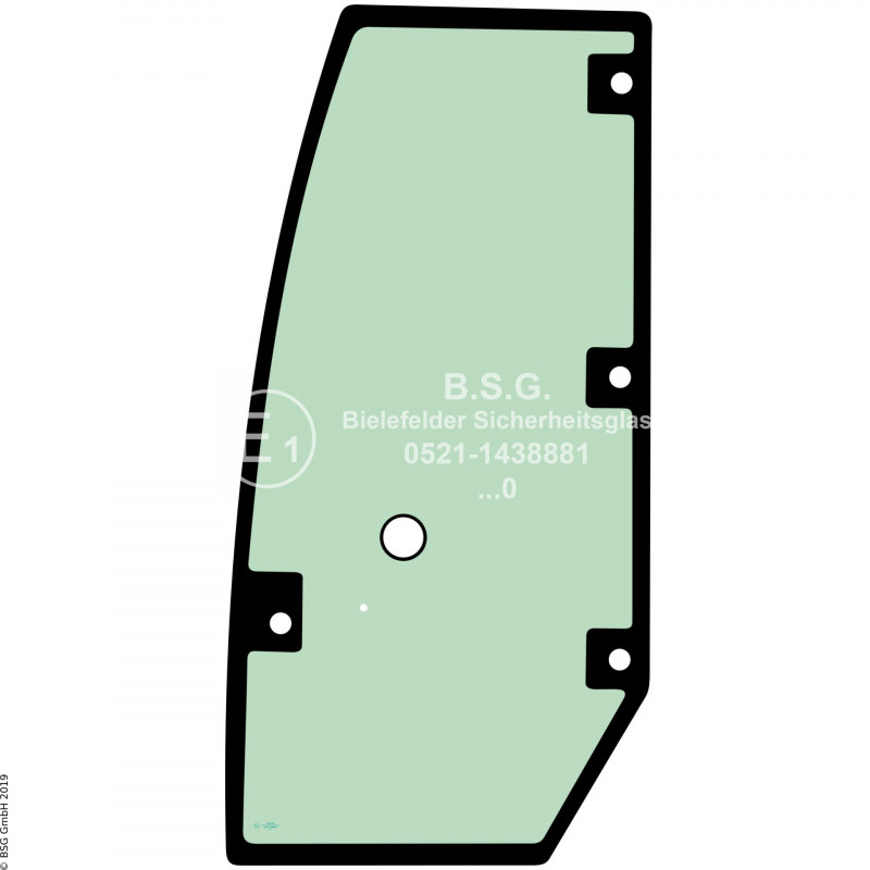 FD0 - Türscheibe Atlas Radlader (auch Kettenlader)65E bis 95E (Modell ab 2013) Türscheibe links