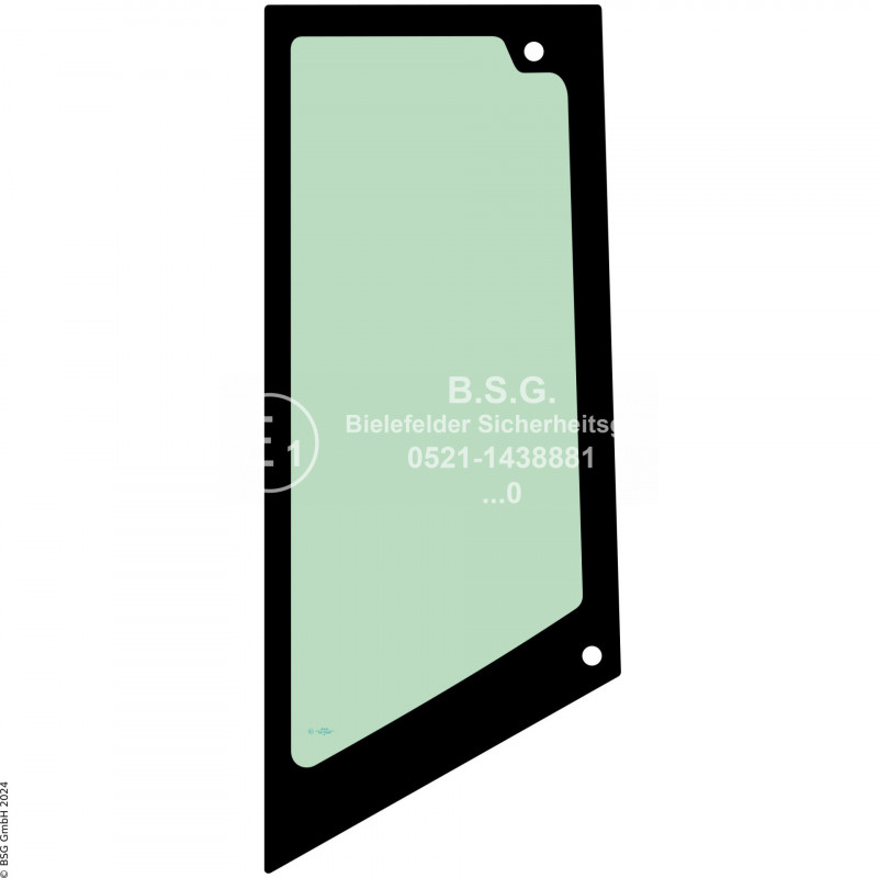 L00 - Seitenscheibe links Develon BaggerDX27Z-7, DX35Z-7 Seitenscheibe links hinten