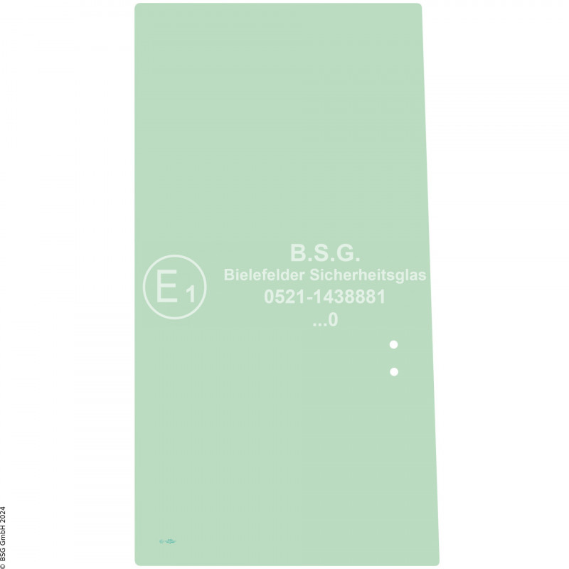 R00 - Seitenscheibe rechts Develon BaggerDX27Z-7, DX35Z-7 Rechte hintere Schiebescheibe (alte Variante)