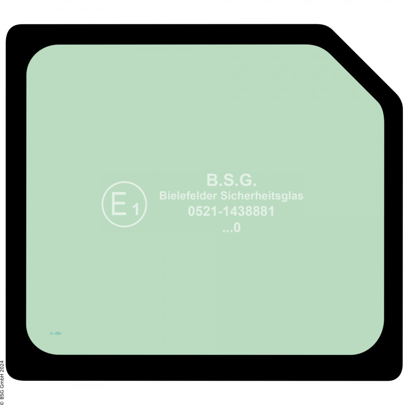 B00 - Heckscheibe Volvo Mini- und Kompaktbagger bis ca. 8to.EC37F, ECR40F, ECR50F, ECR58F Heckscheibe