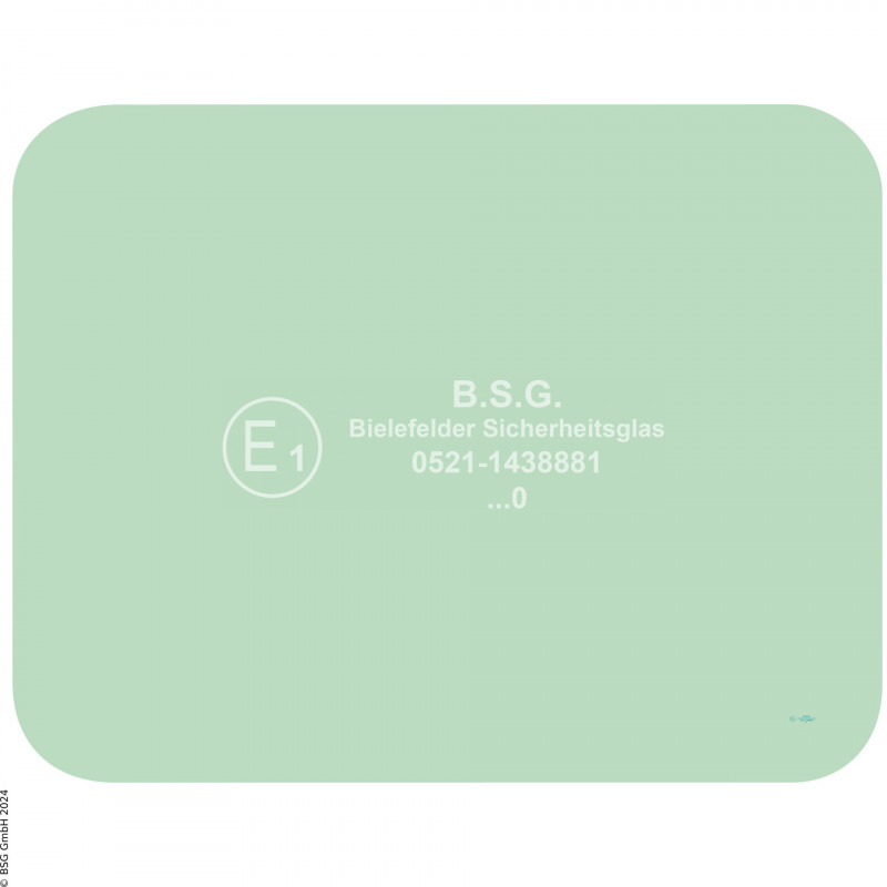 B00 - Heckscheibe Volvo Mini- und Kompaktbagger bis ca. 8to.EC55(B), EW55(B) Heckscheibe