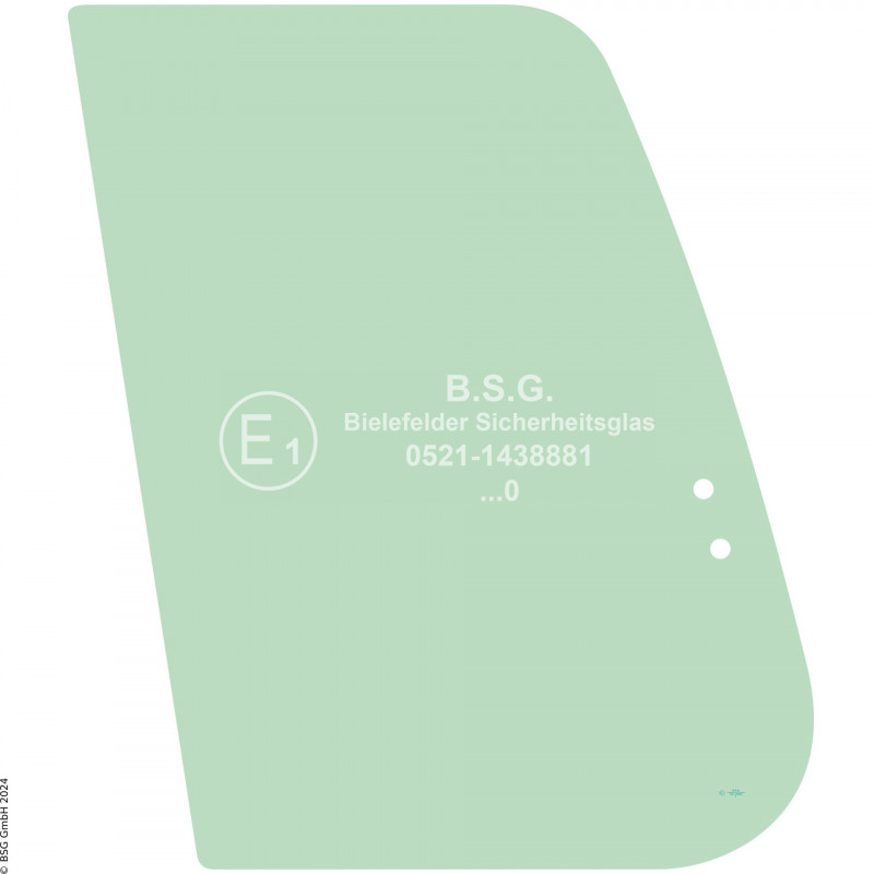 R00 - Seitenscheibe rechts Volvo Mini- und Kompaktbagger bis ca. 8to.EC55(B), EW55(B) Rechte vordere Schiebescheibe