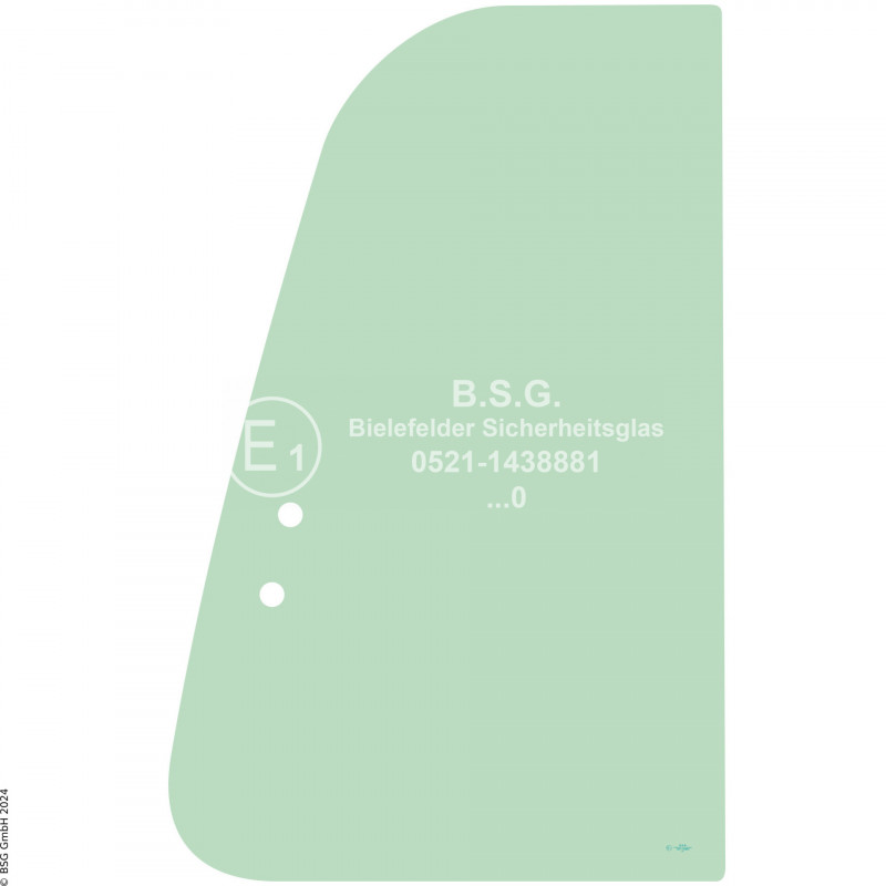 FD0 - Türscheibe Volvo Mini- und Kompaktbagger bis ca. 8to.EC55(B), EW55(B) Türschiebescheibe vorne
