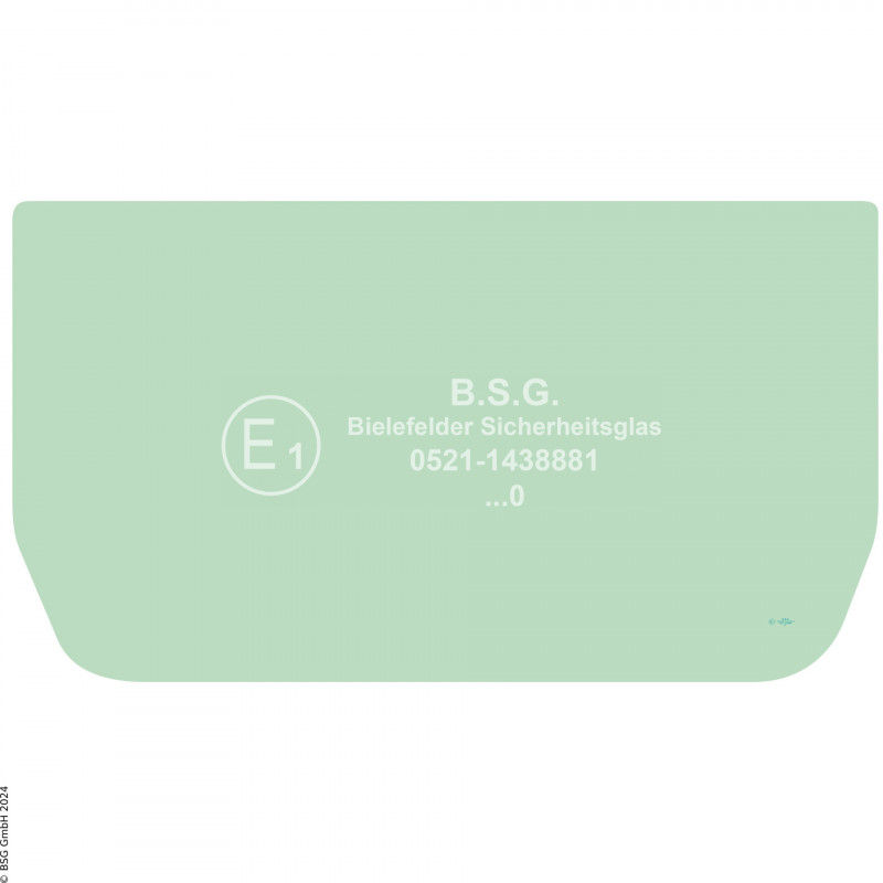 A00 - Frontscheibe Volvo Mini- und Kompaktbagger bis ca. 8to.EC55D Frontscheibe unten (Einscheibensicherheitsglas)