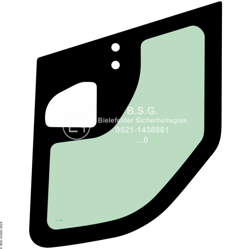 FD0 - Türscheibe Kobelco BaggerSK26SR-7, SK28SR-7, SK30SR-7, SK34SR-7, SK36SR-7, SK39SR-7 Türscheibe unten