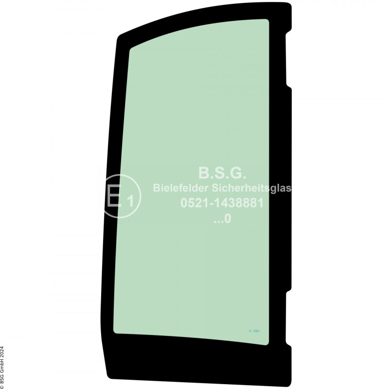 R00 - Seitenscheibe rechts Kramer Radlader (auch Kettenlader)5035V, 5040V, 5045V (niedrige Kabine) Seitenscheibe rechts hinten oben