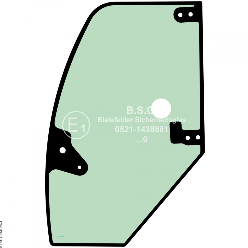 FD0 - Türscheibe Liebherr Radlader (auch Kettenlader)L504, L506 Compact Generation 8 Türscheibe (neue Variante)