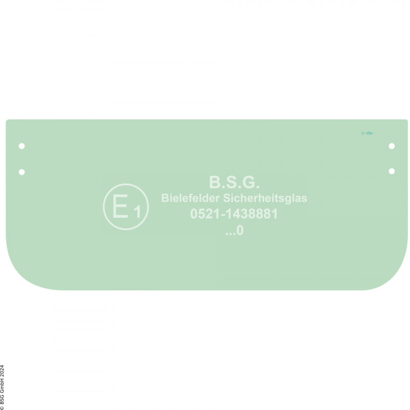 A00 - Frontscheibe Yanmar BaggerVio 80 (u, -1, -2), Vio 82 Frontscheibe unten