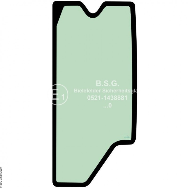 L00 - Seitenscheibe links Caterpillar Mini- und Kompaktbagger bis ca. 8to.303.5E2CR (BG8, JWY), 304E2CR (CJ2, ME4), 304.5E2CRXTC (FXT), 305E2CR (DJX, H5M), 305.5E2CR (EJX,CR5) Seitenscheibe links hinten