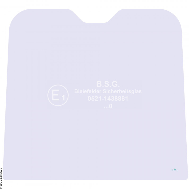 A00 - Frontscheibe JCB Radlader (auch Kettenlader)406, 408 (deutsches Fahrerhaus) Frontscheibe