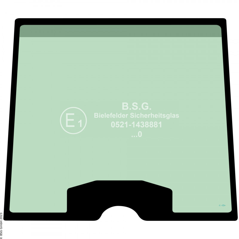 A00 - Frontscheibe Kramer Radlader (auch Kettenlader)8075, 8085(T), 8095(T), 8105, 8115 (BM 351 und 352) Frontscheibe