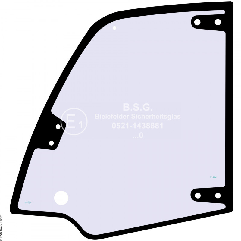 FD0 - Türscheibe Wacker TeleskopladerTH408, TH412 Türscheibe oben