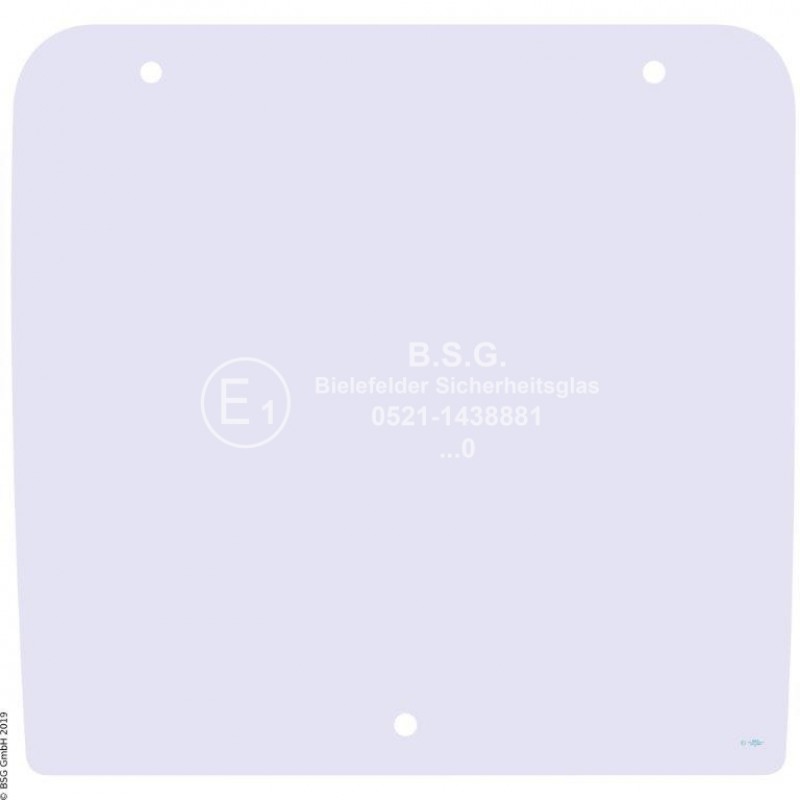 B00 - Heckscheibe Kramer Teleskoplader1245 Heckscheibe