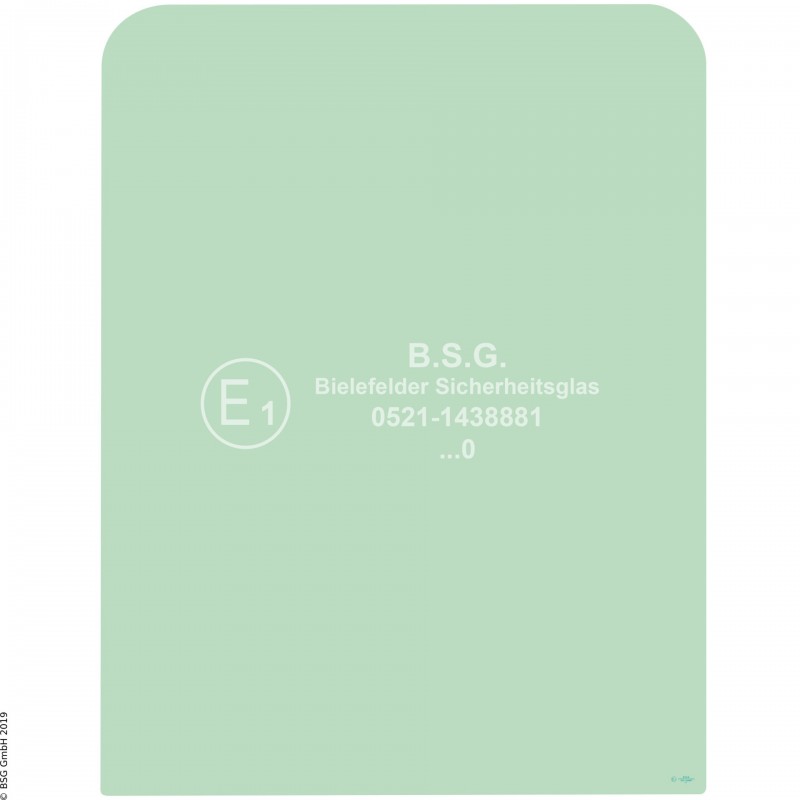 A00 - Frontscheibe Liebherr BaggerR900C - R984C (2003er Kabine) Frontscheibe oben