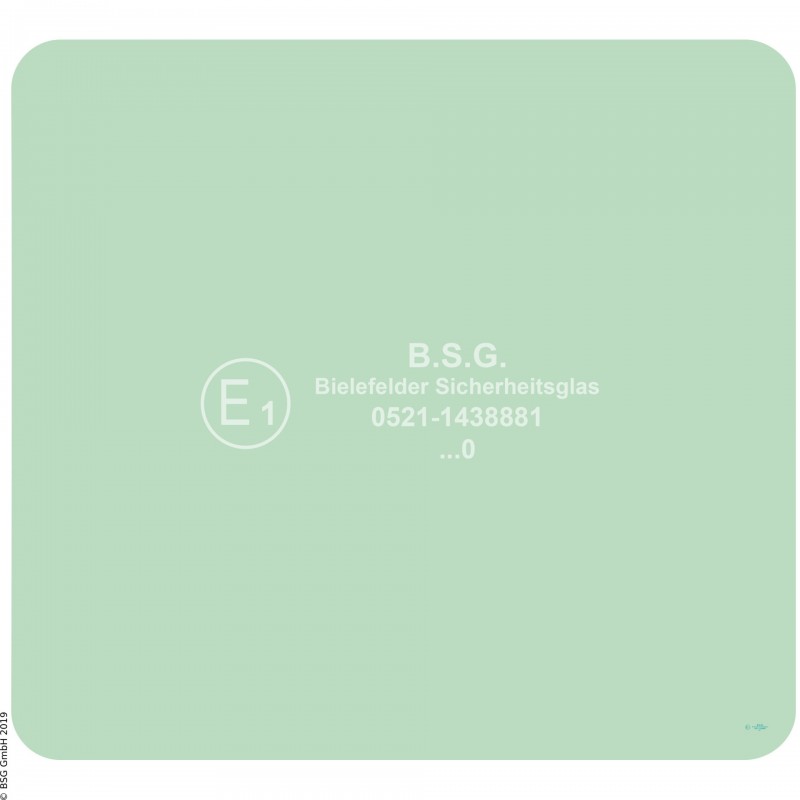 B00 - Heckscheibe Liebherr BaggerR900C - R984C (2003er Kabine) Heckscheibe