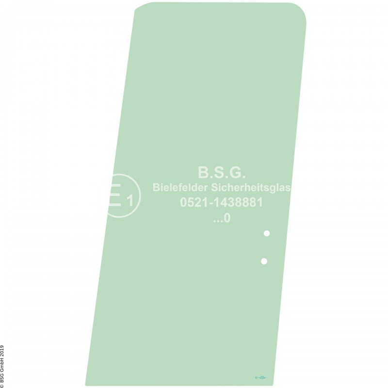 FD0 - Türscheibe Liebherr BaggerR900C - R984C (2003er Kabine) Türschiebescheibe hinten