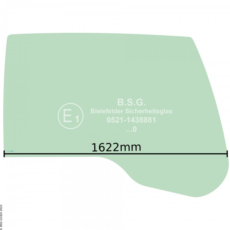 R00 - Seitenscheibe rechts Liebherr BaggerR900C - R984C (2003er Kabine) Seitenscheibe rechts