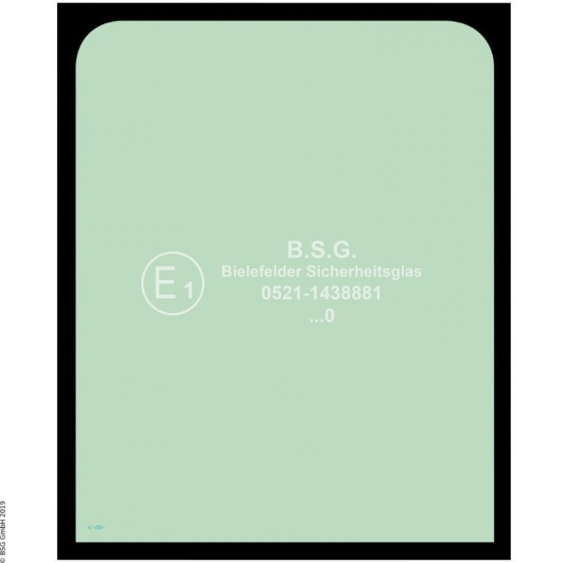 A00 - Frontscheibe Liebherr BaggerR922 - R945 Generation 8 (2018er Kabine) Frontscheibe oben (ohne untere Leiste)