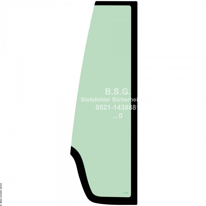 A00 - Frontscheibe Volvo Radlader (auch Kettenlader)L60 - L350, Serie F + G + H Frontscheibe links