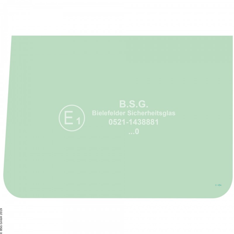 A00 - Frontscheibe Hanomag RaupenD500E, D540E, D570E, D580E, D670E, D680E Frontscheibe unten