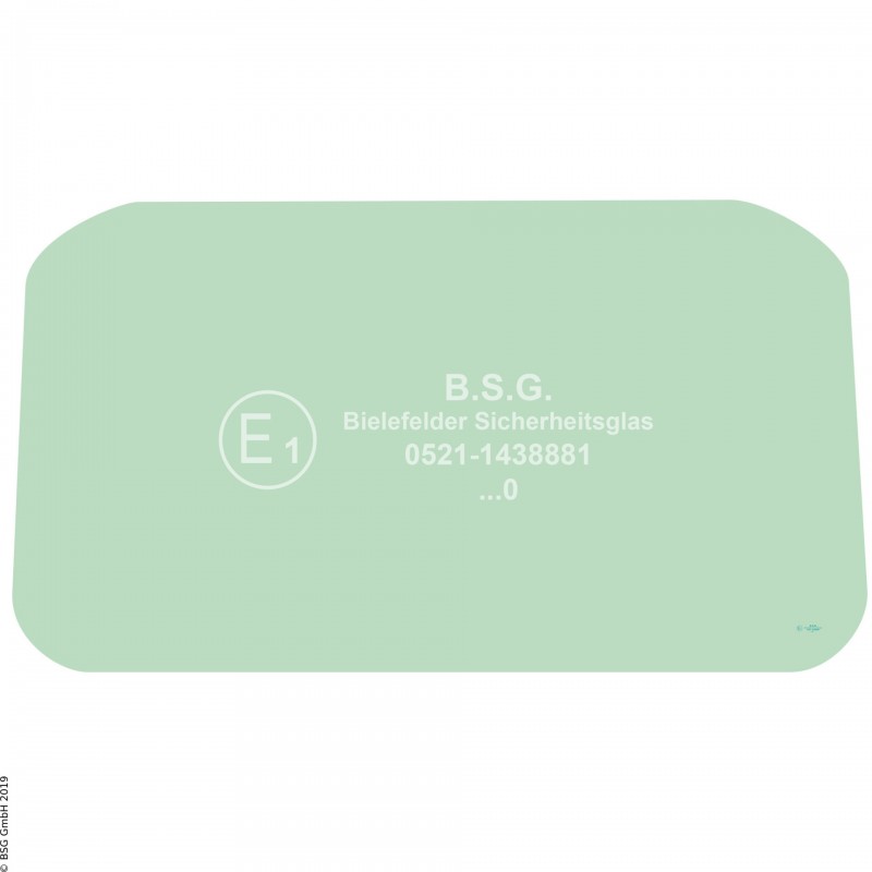 B00 - Heckscheibe Hanomag RaupenD500E, D540E, D570E, D580E, D670E, D680E Heckscheibe