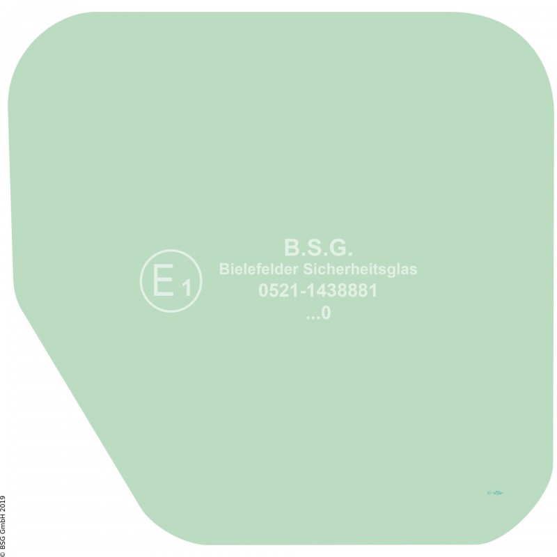 FD0 - Türscheibe Hanomag RaupenD500E, D540E, D570E, D580E, D670E, D680E Türscheibe unten