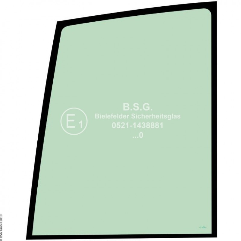 FD0 - Türscheibe Orenstein & Koppel (O&K) BaggerRH 1.17, 1.29, 1.35, 1.48 Türscheibe links oben