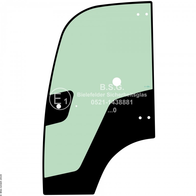 FD0 - Türscheibe Kramer Radlader (auch Kettenlader)550, 650, 5055(E), 5065(T), 5075 (BM 349) Türscheibe