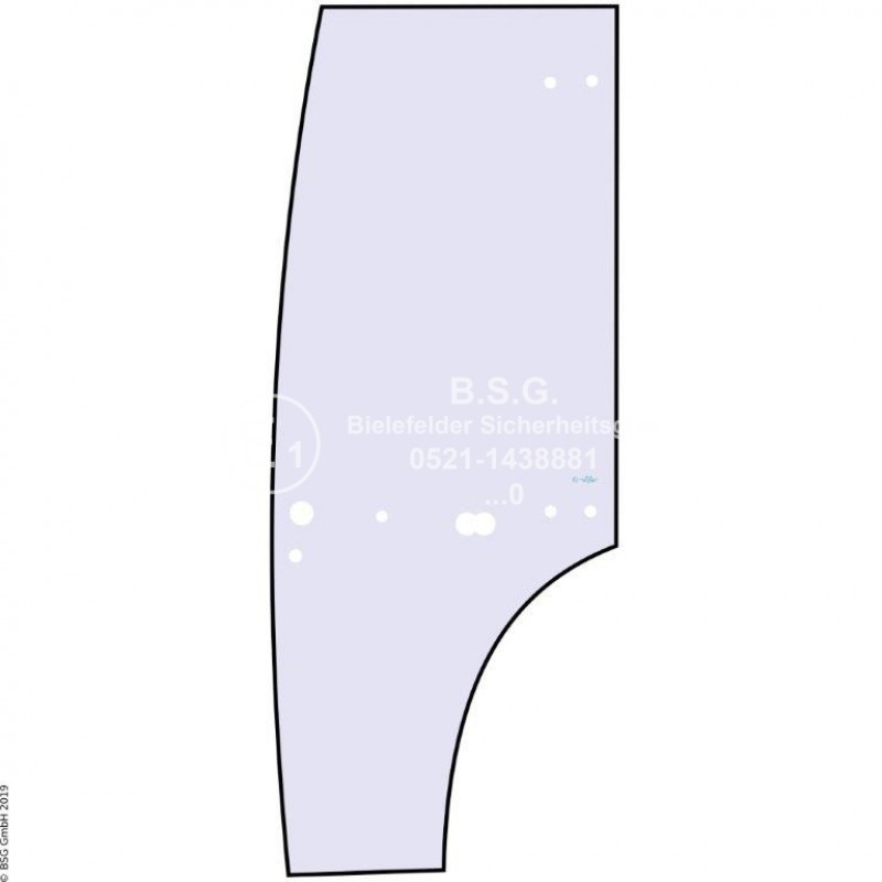 FD0 - Türscheibe Komatsu Mini- und Kompaktbagger bis ca. 8to.PC 05-7, 07-2 Türscheibe