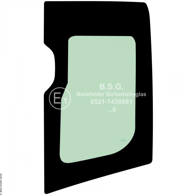 L00 - Seitenscheibe links Komatsu Bagger ab ca. 8to.PC 170-10 aufwärts Seitenscheibe links hinten