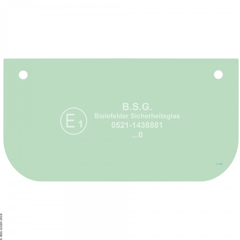 A00 - Frontscheibe Komatsu Bagger ab ca. 8to.PC 130-7 aufwärts Frontscheibe unten