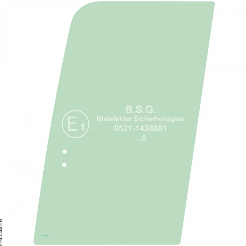 FD0 - Türscheibe Komatsu Bagger ab ca. 8to.PW 130-7 aufwärts Türschiebescheibe vorne