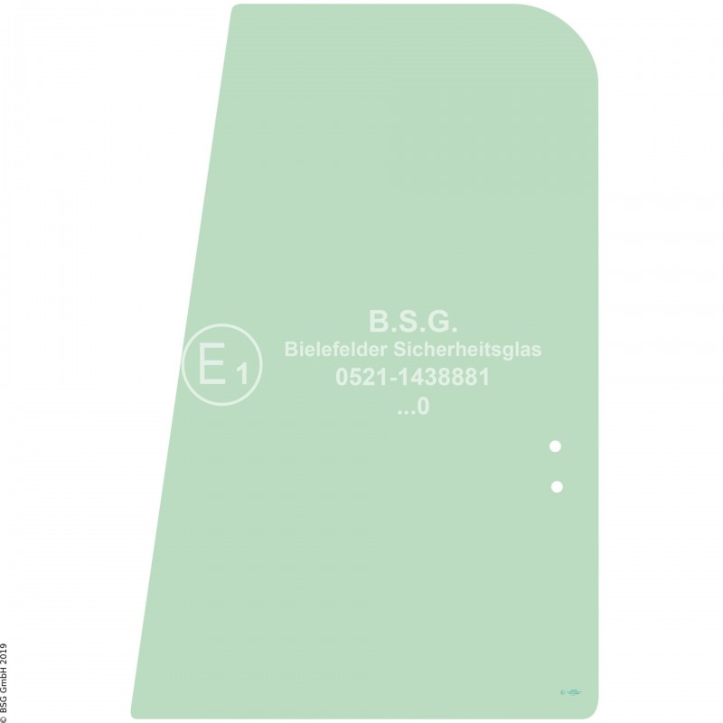 FD0 - Türscheibe Komatsu Bagger ab ca. 8to.PW 130-7 aufwärts Türschiebescheibe hinten