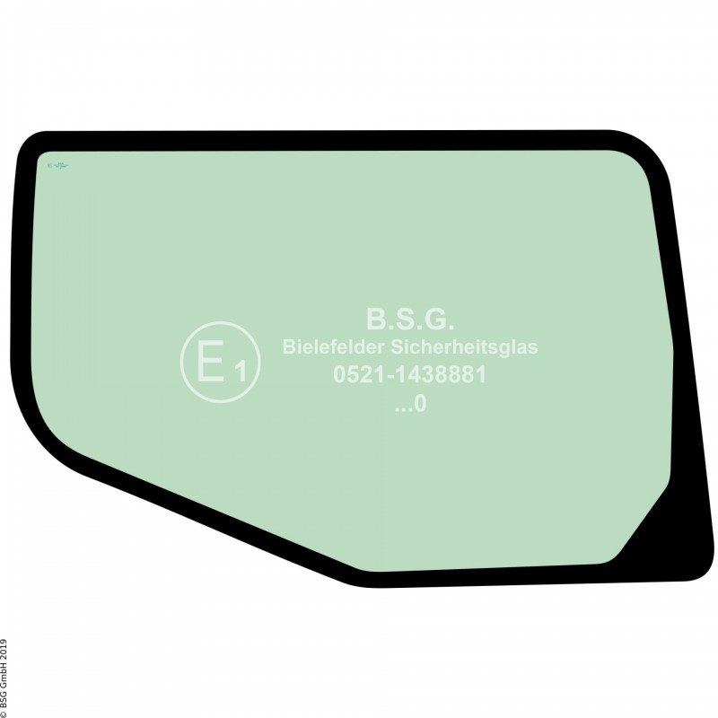 R00 - Seitenscheibe rechts Komatsu Bagger ab ca. 8to.PW 130-7 aufwärts Seitenscheibe rechts