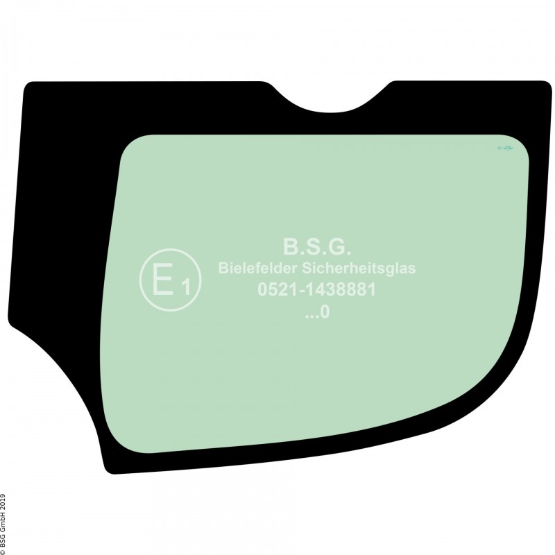 FD0 - Türscheibe Komatsu Bagger ab ca. 8to.HB 205-1, 215-1 (Hybrid) Türscheibe unten