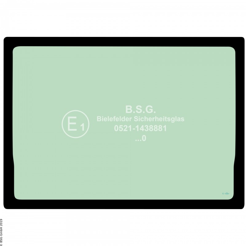 B00 - Heckscheibe Komatsu Bagger ab ca. 8to.HB 205-1, 215-1 (Hybrid) Heckscheibe