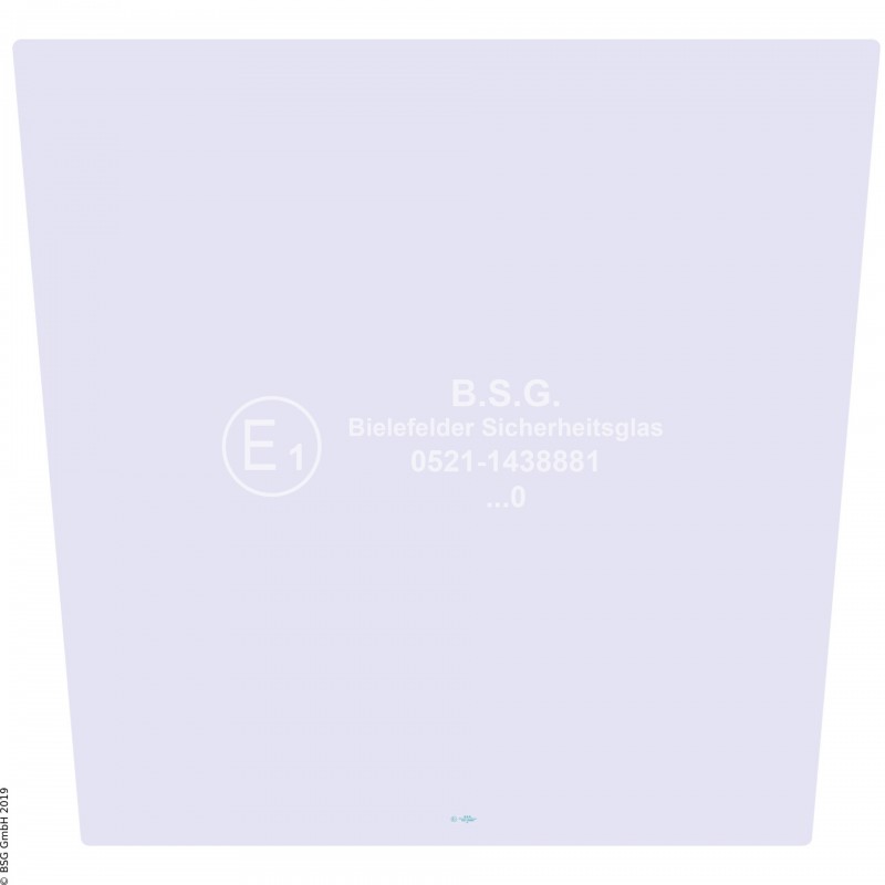 A00 - Frontscheibe Schaeff Radlader (auch Kettenlader)SKL 820, 830, 840, 850 (Serie A) Frontscheibe mitte