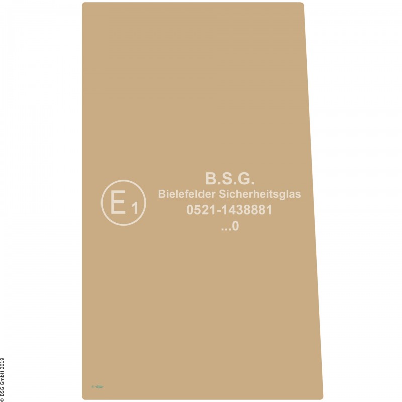 FD0 - Türscheibe Schaeff Radlader (auch Kettenlader)SKL 821, 831, 841, 851 (schmale Kabine) Türscheibe 1-teilig