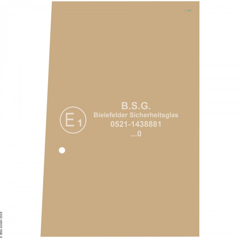 FD0 - Türscheibe Schaeff Radlader (auch Kettenlader)SKL 821, 831, 841, 851 (schmale Kabine) Türschiebescheibe vorne