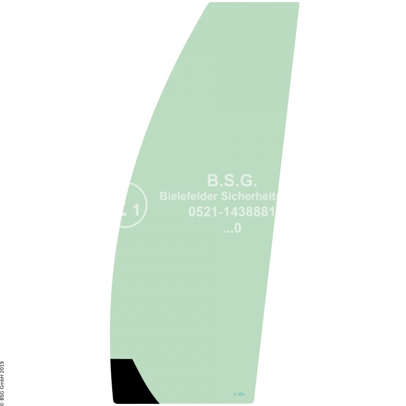 FD0 - Türscheibe Orenstein & Koppel (O&K) BaggerRH Plus, 4.5, 5.5, 6.5, 6.22, 8.5, 9.5, 12.5, MH Plus, City, Compact, 6.5, 5.5, 6.5 Türscheibe feststehend