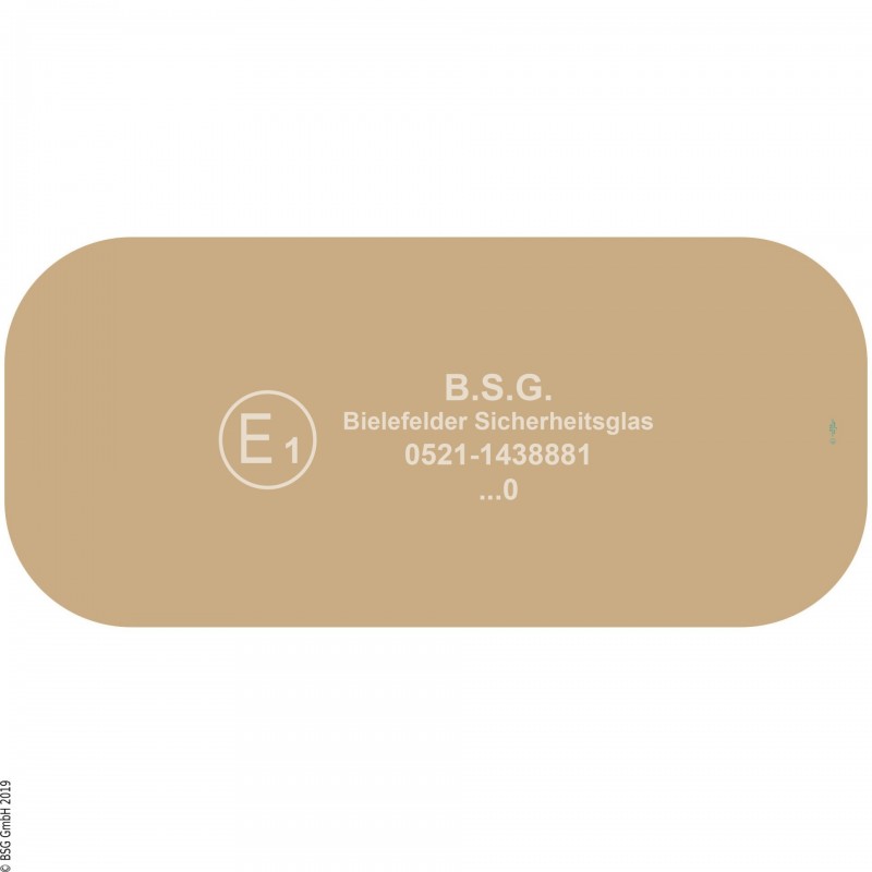 C00 - Dach(rand)scheibe Orenstein & Koppel (O&K) BaggerRH 4 - 9, MH 4 - 6, City, Plus (Serie II) Dachscheibe