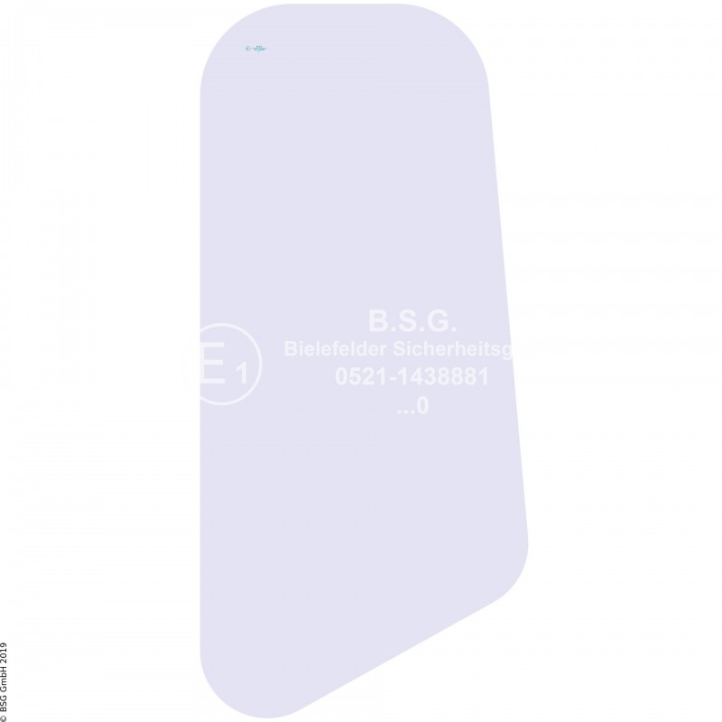 L00 - Seitenscheibe links Orenstein & Koppel (O&K) BaggerRH 4 - 9, MH 4 - 6, City, Plus (Serie II) Seitenscheibe links hinten