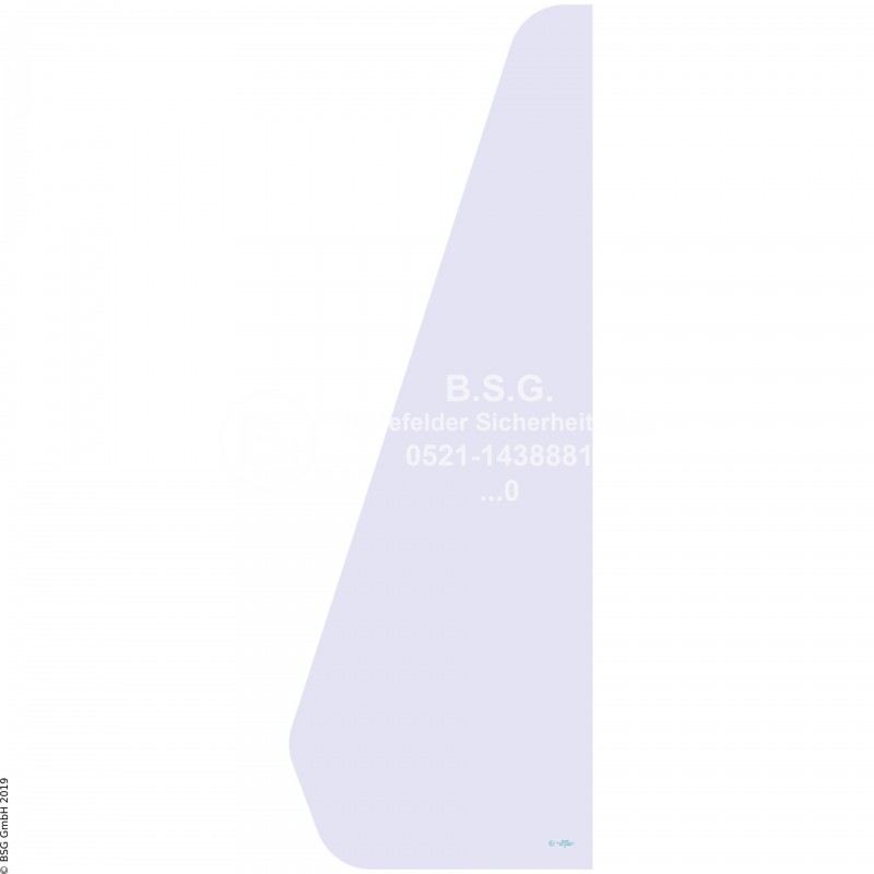 FD0 - Türscheibe Orenstein & Koppel (O&K) BaggerRH 4 - 9, MH 4 - 6, City, Plus (Serie II) Türscheibe vorne