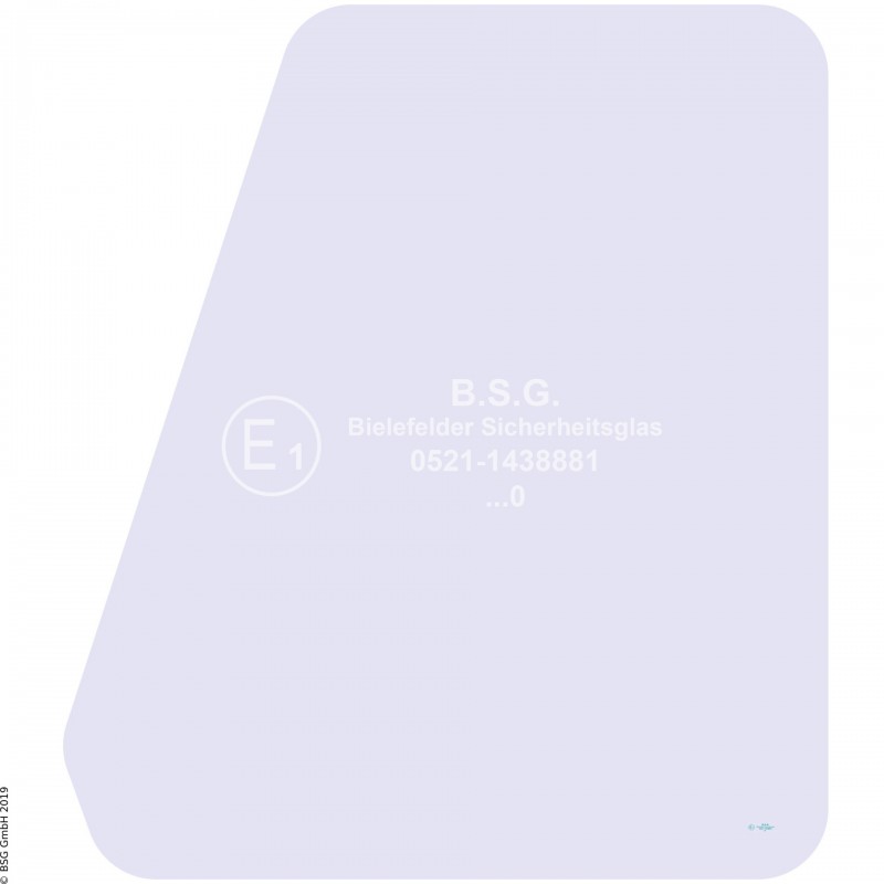 FD0 - Türscheibe Orenstein & Koppel (O&K) BaggerRH 4 - 9, MH 4 - 6, City, Plus (Serie II) Türscheibe 1-teilig